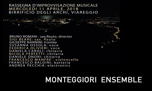 Mercoledì 11 Aprile| Monteggiori Ensemble| AMM Rassegna d_Improvvisazione Musicale 2018 @Birrificio degli Archi Viareggio